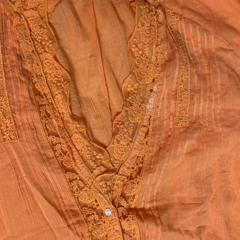 Free People Clemence Buttondown - Super Tropical Size XL - Picture 15 of 17